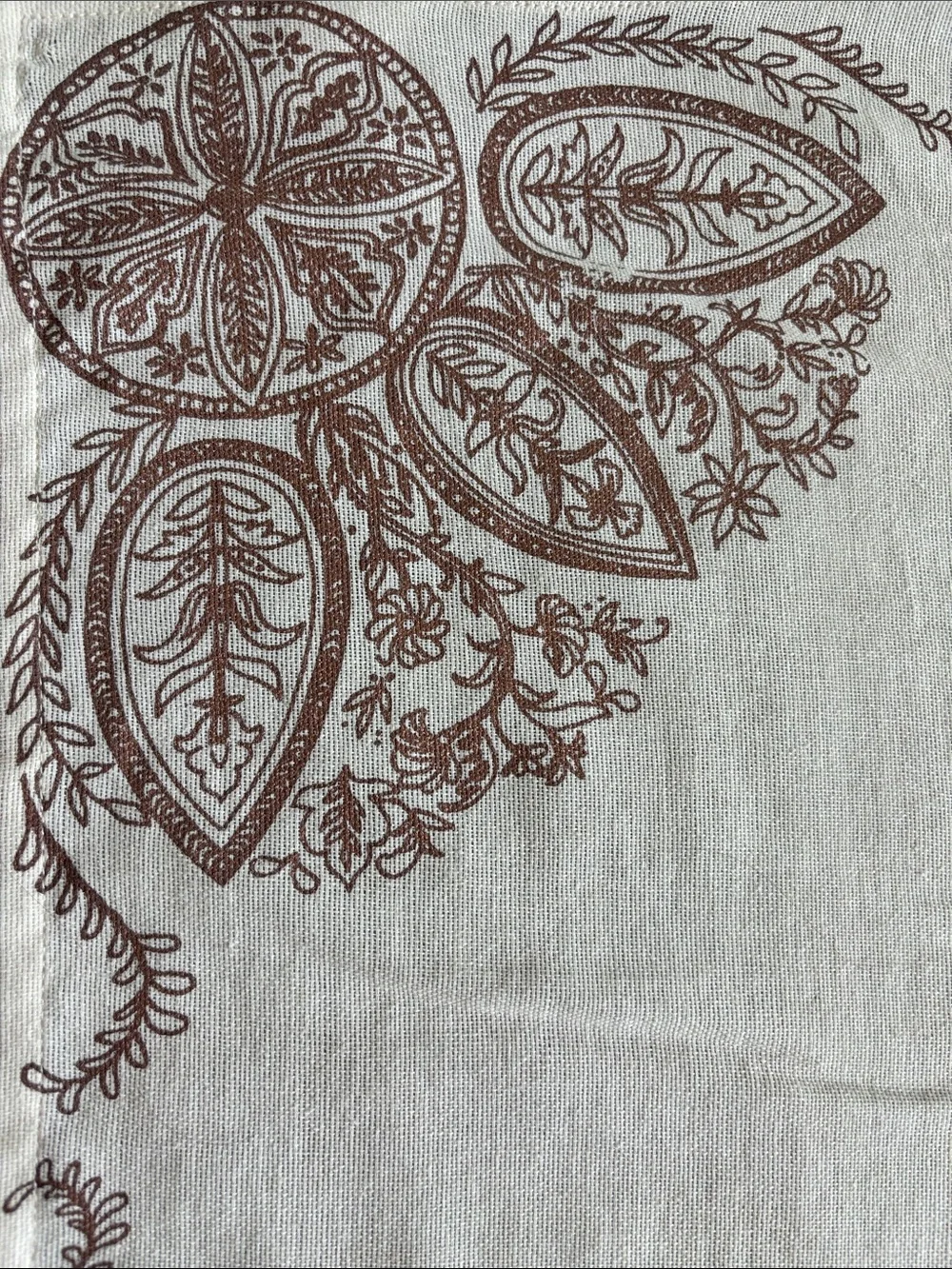 Urban Outfitters Home Ivory Tapestry with Rose Gold Medallion Print